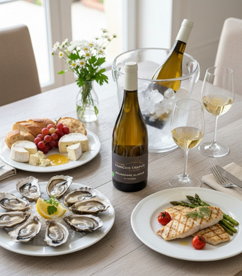 Aligoté Wein bei Essen